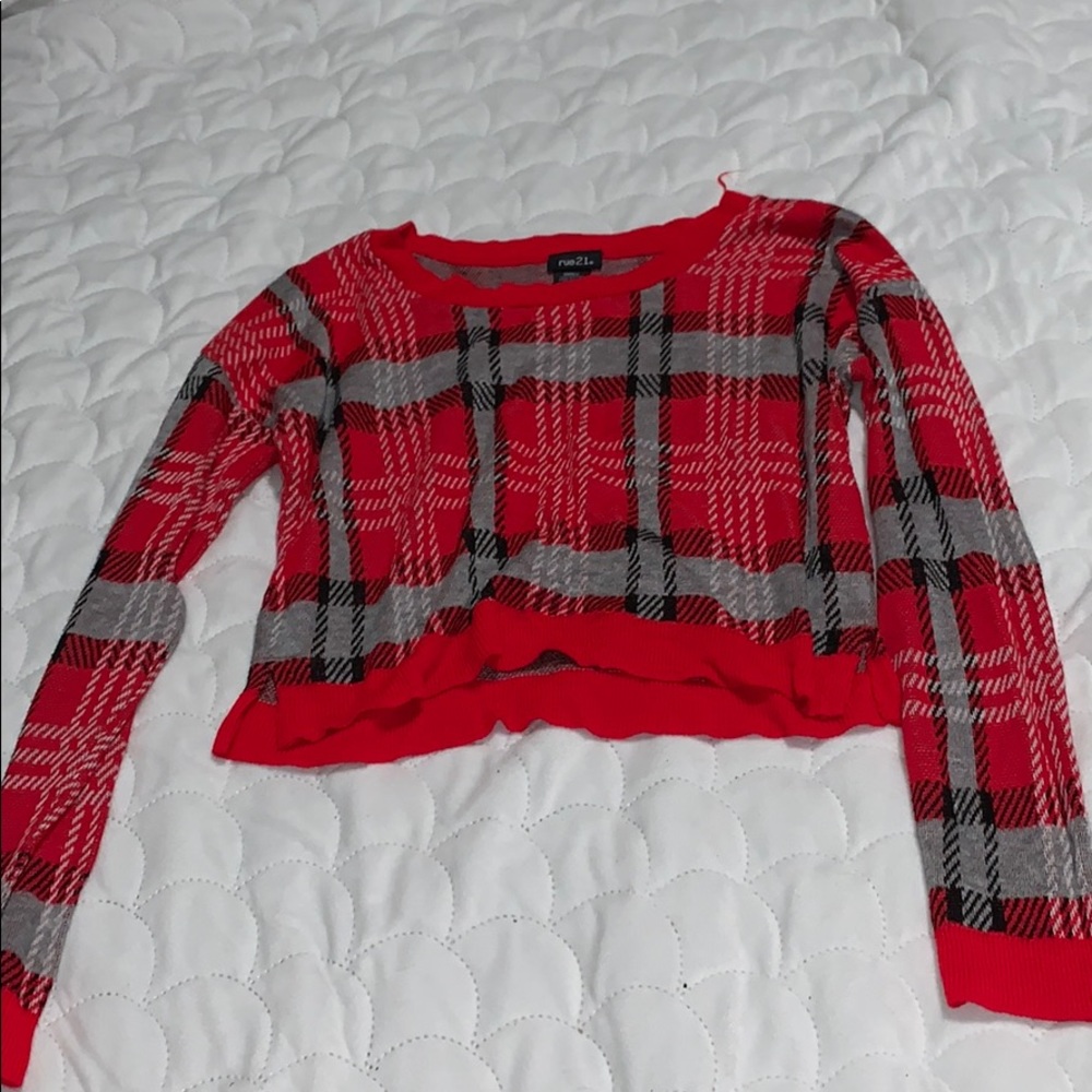 Size small plaid crop top